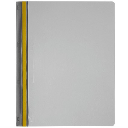 Durable A4 Durabind Fast Document Binding Sytem Folder, Grey, Pack of 25