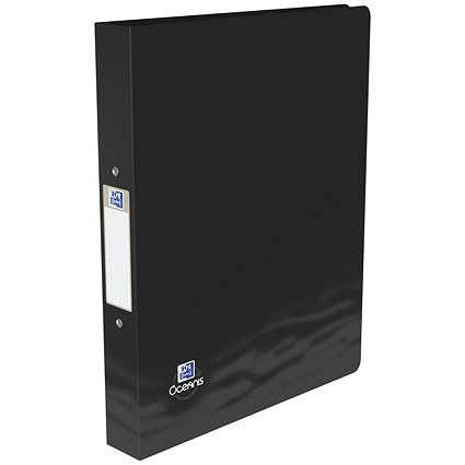 A4 + Oceanis Ring Binder Blue 2 O Ring Binder Black 40mm Spine -