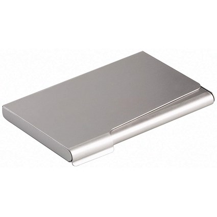 Durable Slim Recycled Aluminium Business Card Holder RFID, for 20 Cards, Metal