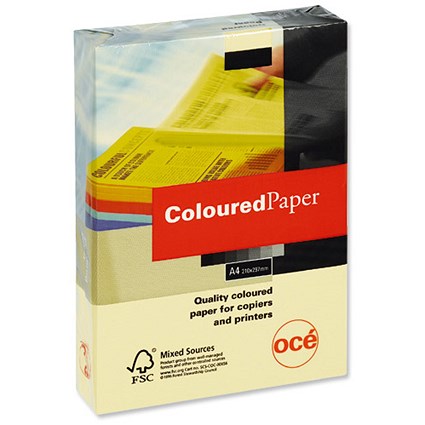 Canon A4 Multifunctional Coloured Paper - Yellow - 80gsm - Ream (500 Sheets)