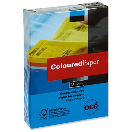 Canon A4 Multifunctional Coloured Paper - Deep Blue - 80gsm - Ream (500 Sheets)