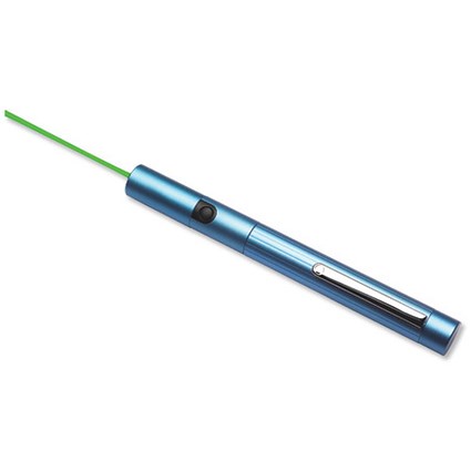Nobo Green Dot Laser Pointer Aluminium with 2x AAA Batteries for Bright Screens and Displays