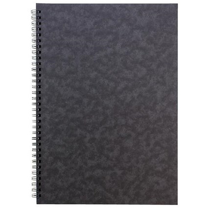 Pukka Pad Pressboard Side Wirebound Pad, A5, Feint Ruled, 120 Pages, Black, Pack of 10