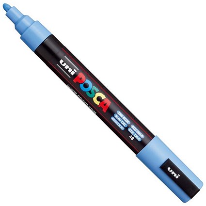 Posca PC-5M Paint Marker Water Based Medium Line Width 1.8 mm - 2.5 mm Sky Blue (Single Pen) -