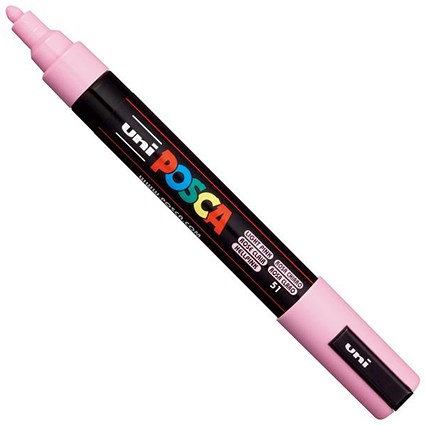 Posca PC-5M Paint Marker Water Based Medium Line Width 1.8 mm - 2.5 mm Light Pink (Single Pen) -