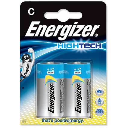 Energizer HighTech Battery Alkaline LR14 1.5V C [Pack 2]