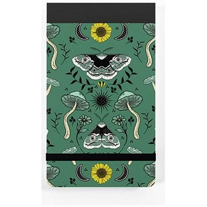 Silvine Elasticated Pocket Notebook, 82 x 127mm, 160 Pages, Green, Pack of 12