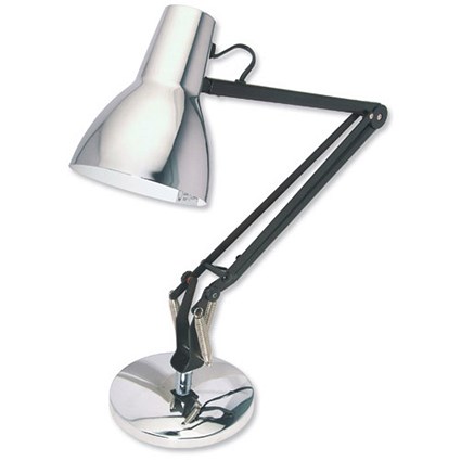 Helix VL1 Desk Lamp Adjustable Fluorescent H750mm 11W Chrome