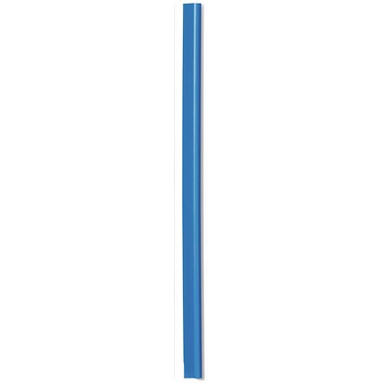 Durable Spinebar, 6mm, Up to 60 A4 Sheets, Blue, Pack of 100