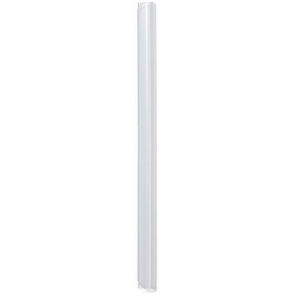 Durable Spinebar, 9mm, Up to 80 A4 Sheets, Clear, Pack of 25