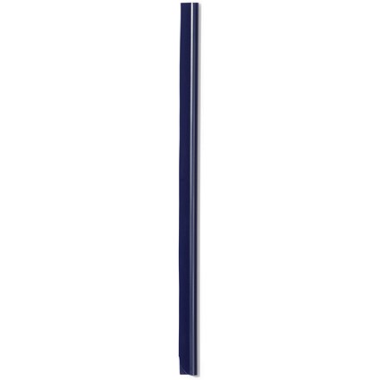 Durable Spinebar, 3mm, Up to 30 A4 Sheets, Navy Blue, Pack of 50