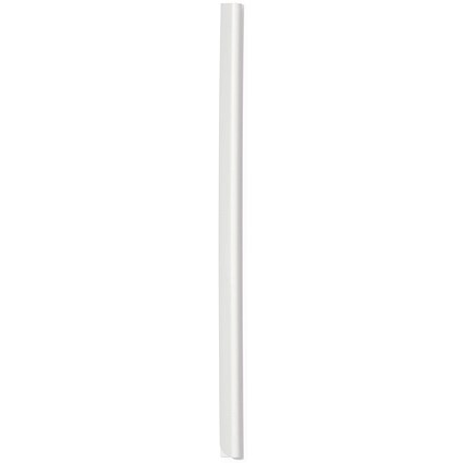 Durable Spinebar, 6mm, Up to 60 A4 Sheets, White, Pack of 50