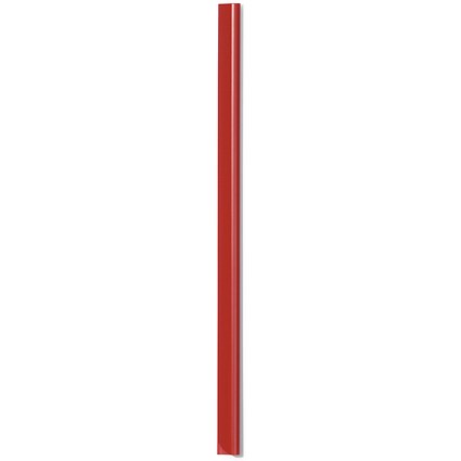 Durable Spinebar, 6mm, Up to 60 A4 Sheets, Red, Pack of 50