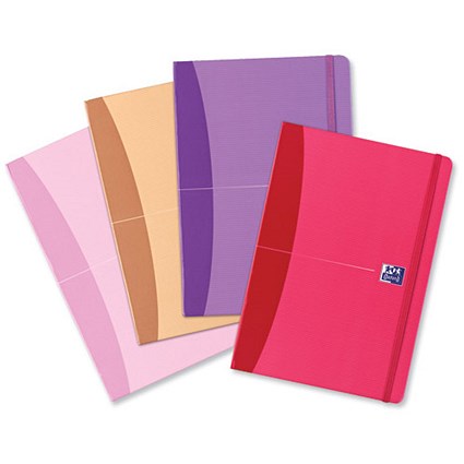 Oxford Signature Notebook Hardcover Ruled 192pp 90gsm A5 Feminine [Pack 5]