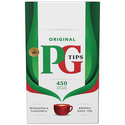 PG Tips One Cup Tea Bags (Pack 450) -