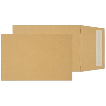 Blake Everyday Envelopes C5 Manilla Pocket Plain Peel and Seal 25mm Gusset 120gsm 229x162mm (Pack 125) -