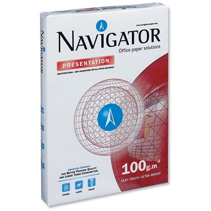 Navigator Presentation Paper High Quality 100gsm A4 White [250 Sheets]