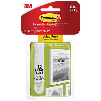 Command Large Picture Hanging Strips, Pack of 12