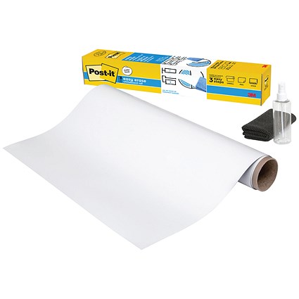 Post-it Easy Erase Whiteboard Roll, 1219 x 2420mm, Pack of 6