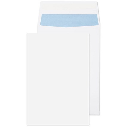 ValueX C4 Pocket Gusset Envelopes, Plain, Peel and Seal, 25mm Gusset, 140gsm, White, Pack of 125