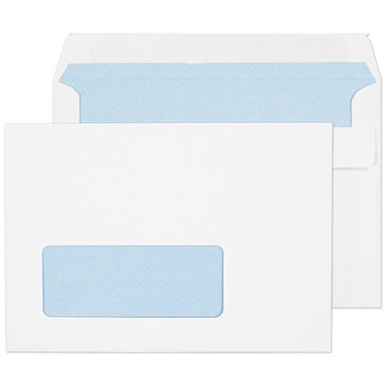 ValueX Everyday Envelopes C6 White Wallet Window Self Seal 90gsm 114x162mm (Pack 1000) -