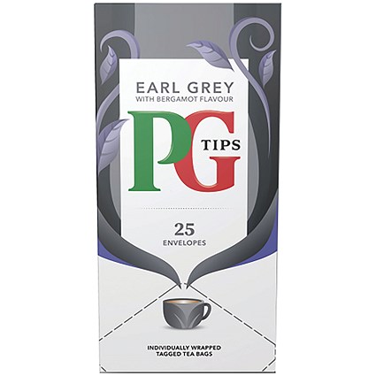 PG Tips Earl Grey Tea Bag Enveloped (Pack 25) -