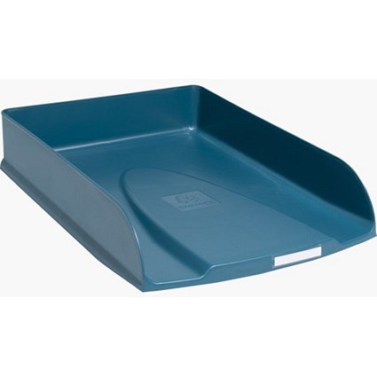 Exacompta Neo Deco Letter Tray 346 x 255 x 65mm Duck Blue (Each) -