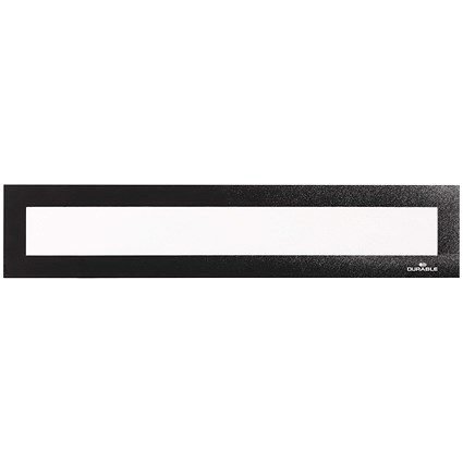 Durable Duraframe Top Magnetic Signage Title Frame, A3, Black, Pack of 5