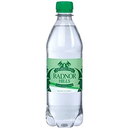 Radnor Hills Sparkling Water, Plastic Bottles, 500ml, Pallet (84 Packs of 24 Bottles)