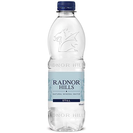 Radnor Hills Still Water, Plastic Bottles, 500ml, Pallet (52 Packs of 24 Bottles)