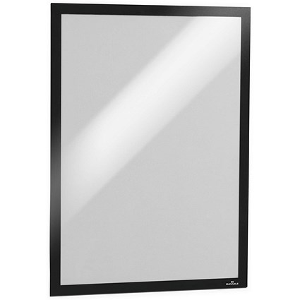 Durable Magnetic Duraframe UV Poster Signage Frame, A2, Black