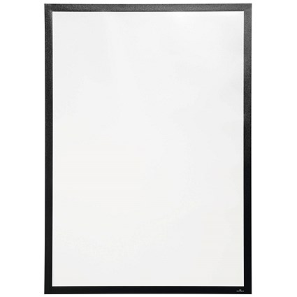 Durable Duraframe UV Poster Adhesive Magnetic Signage Frame, 70x100 cm, Black