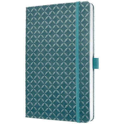 Sigel Jolie Notebook, A5, Ruled, 174 Pages, Ocean Blue