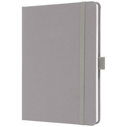 Sigel Jolie Notebook, A5, Ruled, 192 Pages, Pearl Grey