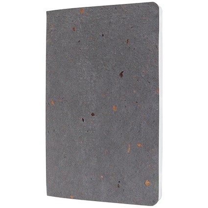 Sigel Re-Up Vegan Notebook, A5, Ruled, 100 Pages, Dark Grey