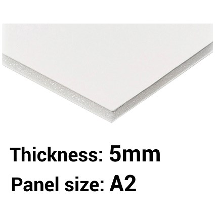 Foamboard / A2 / White / 5mm Thick / Box of 20