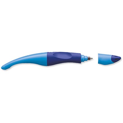 Stabilo Smove Easy Pen and 3 Refills Right-handed Line 0.8mm Tip 0.5mm Royal Blue