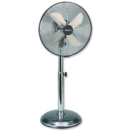 Bionaire Desk and Pedestal Fan Convertible 3-Speed Height-adjustable Dia.305mm Chrome