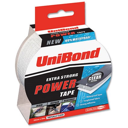 Unibond Clear Power Tape 50mmx20m