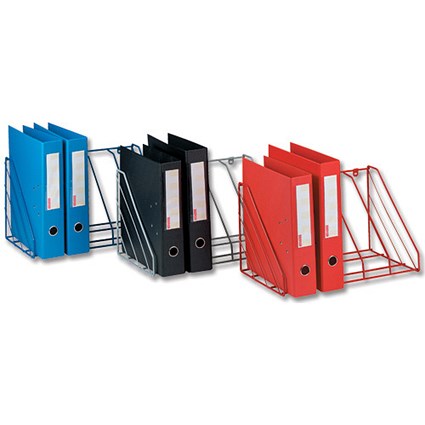 Hago Universal Lever Arch and Binder Rack W440xD265xH265mm Blue