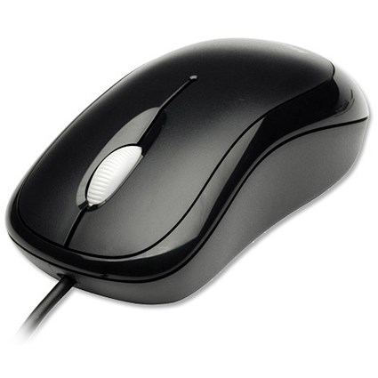 Microsoft Ready Mouse Wired Wheel Scrolling Optical 3-Button Black