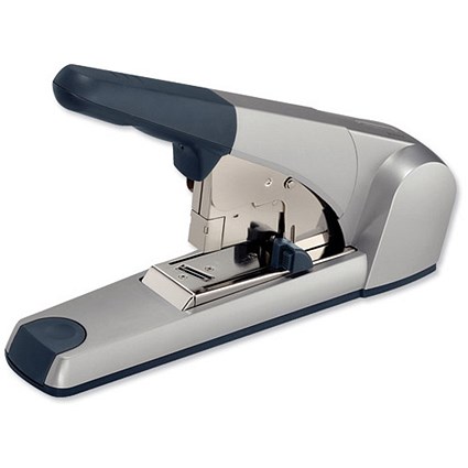 Leitz Stapler Heavy Duty Spring-loaded 56mm Throat for 23/XL Capacity 120 Sheets Silver