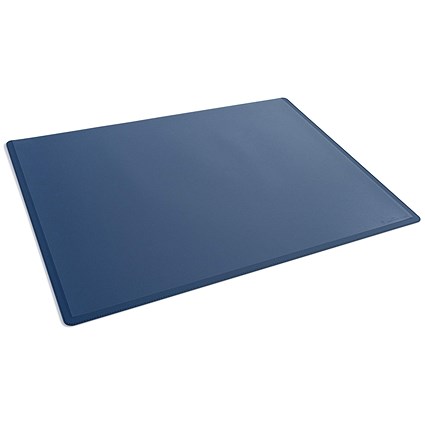 Durable Clear Overlay Non-Slip Desk Mat Notes Protector Pad, 65x50 cm, Blue