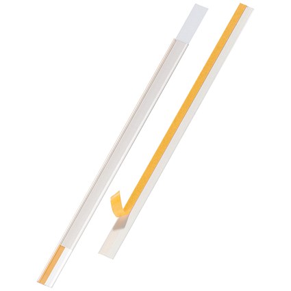 Durable Scanfix Self-Adhesive EPOS Ticket Strip Holder, 1000 x 30mm, Pack of 25