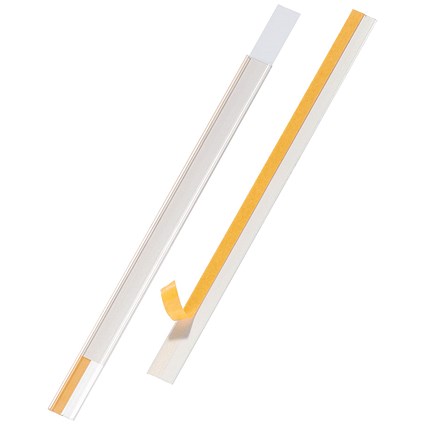 Durable Scanfix Self-Adhesive EPOS Ticket Strip Holder, 1000 x 40mm, Pack of 25