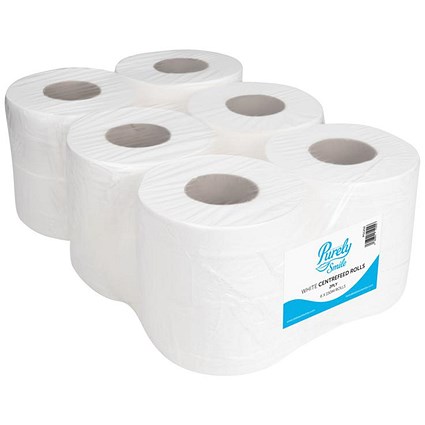 Purely Smile Centrefeed Roll 2 Ply 150m White (Pack 6) PS1212