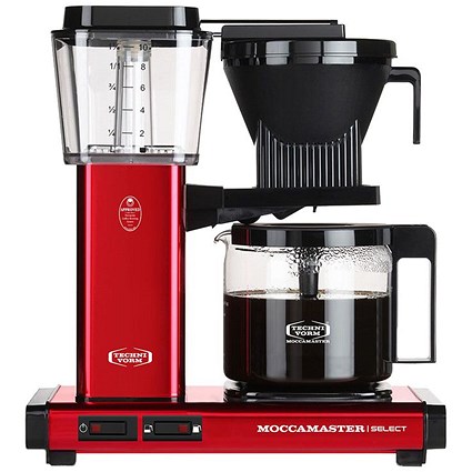 Moccamaster KBG Select Coffee Maker, Red Metallic