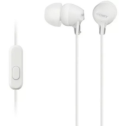 Sony MDR-EX15AP White Wired Earphones