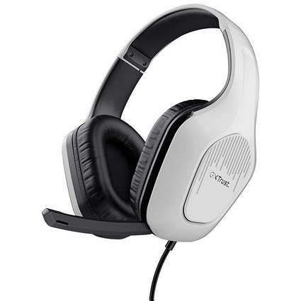 Trust GXT 415PS Zirox Playstation 5 Wired Headset, White and Black