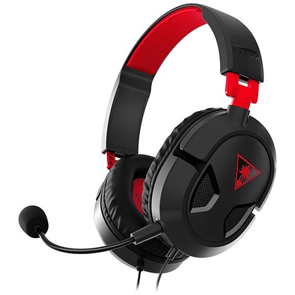 Turtle Beach Recon 50 Wired Gaming Headset, Black and Red